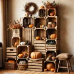 Rustic Fall Design Wall Cabinet